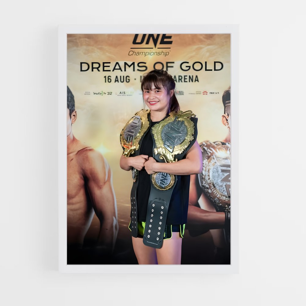 Poster Champion d'Or – affiche MMA (vue 3)